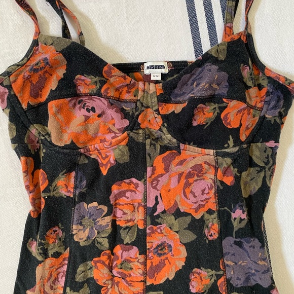 KIZMET Floral Tank Top Womens Size Medium - Picture 3 of 4